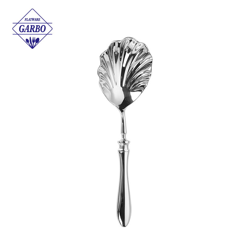 Ready to Ship 22.3cm Flower Shaped 304 Stainless Steel Soup Spoon Ready to Ship 22.3cm Flower Shaped 304 Stainless Steel Soup Spoon