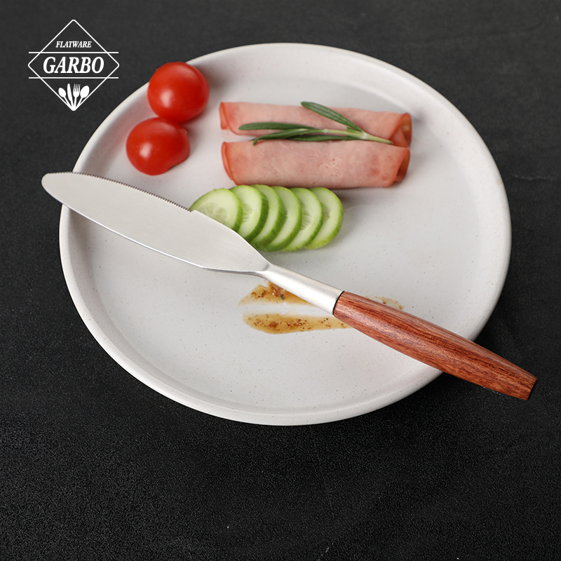 Premium Wooden Handle Stainless Steel Cutlery for Wholesale Commercial Use