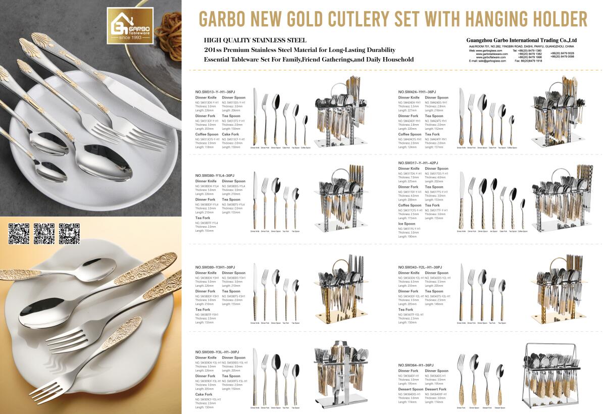 Garbo Stainless Steel Gold Plating Cutlery Set.jpg