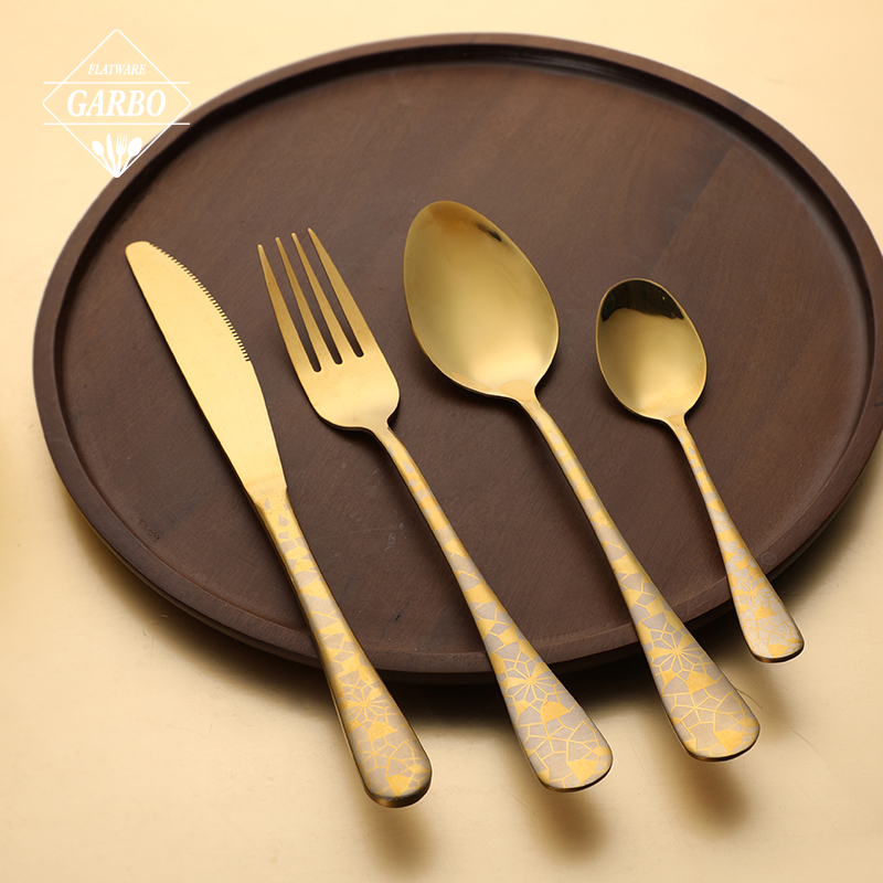 Classic Models stainless steel Dinner Set with PVD color