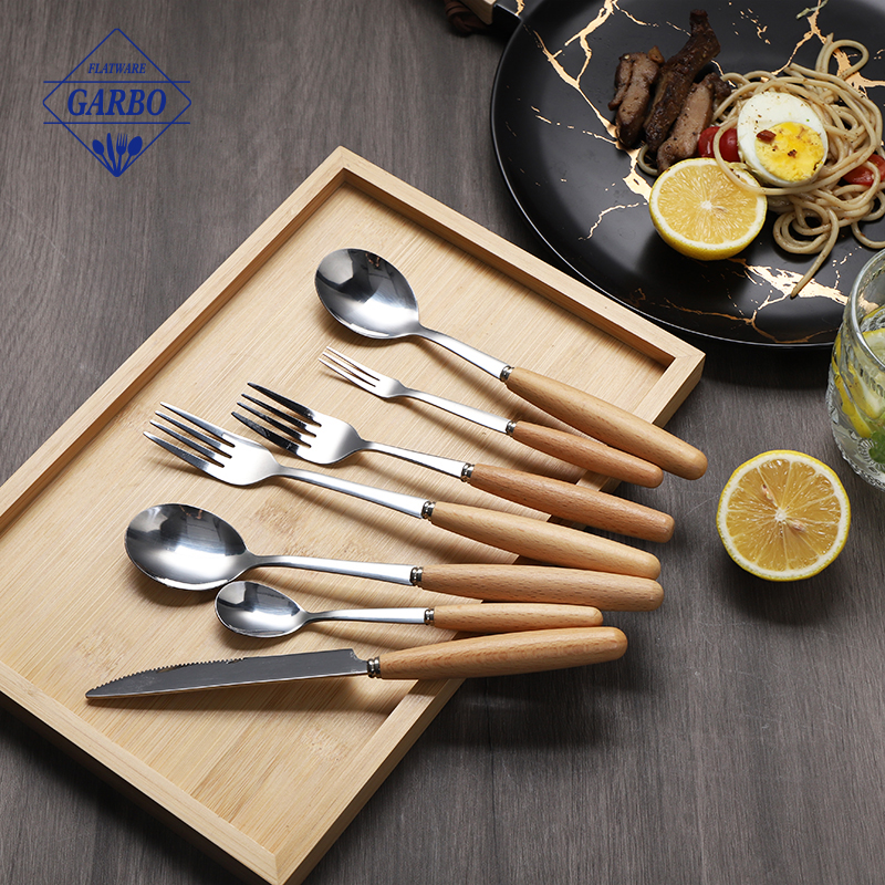 Premium Design for Modern Tableware Markets – Wooden Handle Cutlery for Seasonal Choices