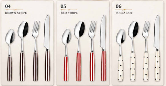 Premium Ceramic Handle Cutlery Set: Ideal Tableware for South America, Southeast Asia