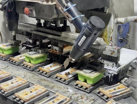 Pad Printing for Stainless Steel Cutlery Inside a Jieyang Factory