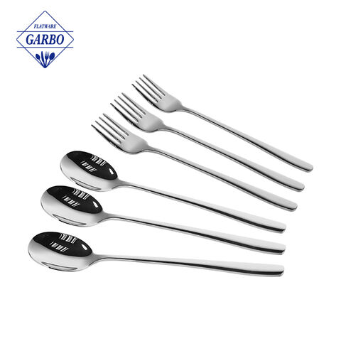 High-end Quality Stainless Silverware Set for Dinner Steak soup 6 piece made by 304 stainless steel