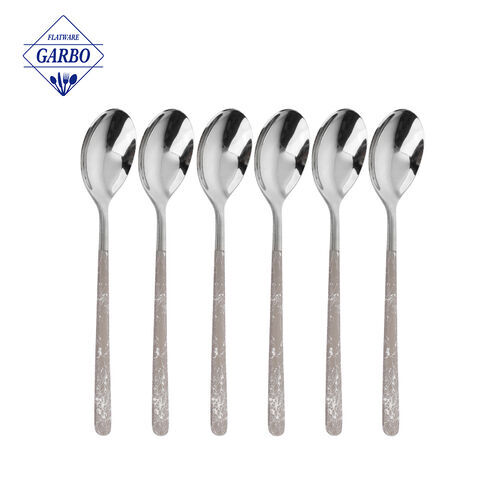 Luxury tableware stainless steel gloden spoons