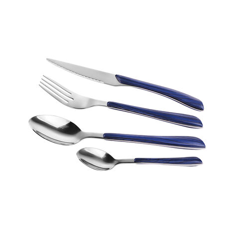 Gaya Timur Tengah Hot Selling Plastic Handle Table Utensil Dinner Knife with Marble Pattern