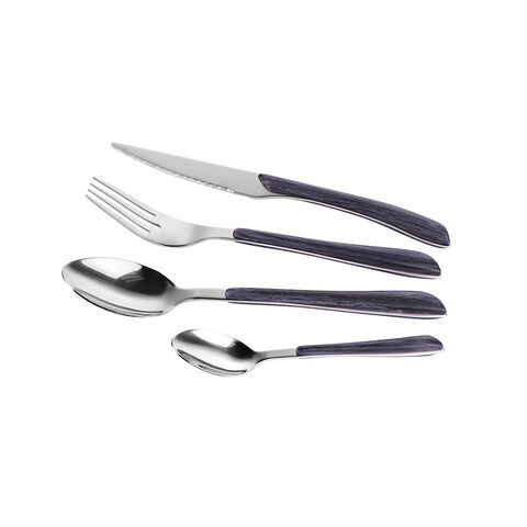 Gaya Timur Tengah Hot Selling Plastic Handle Table Utensil Dinner Knife with Marble Pattern