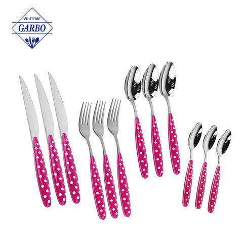 Set sendok garpu sendok garpu stainless steel bermutu tinggi