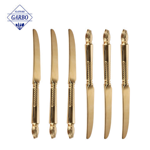 Retro Royal 8.8 Inch Copper Dinner Knife Set