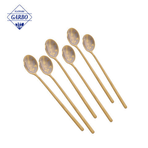 China made popular Electroplate stainles steel colored spoon