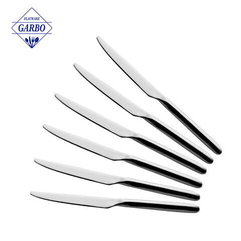 Wholesale Premium Silver Tableware Simple Style Dinner Knife for Home