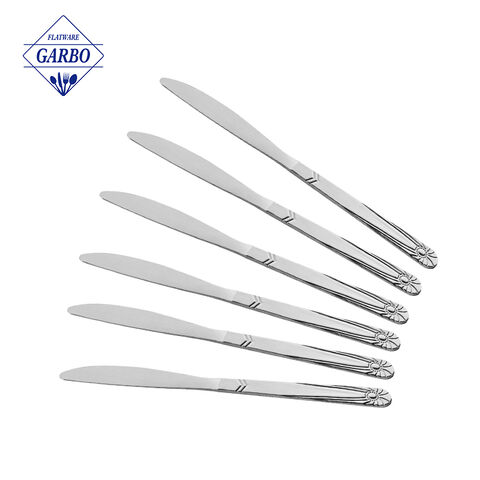 Wholesale Premium Silver Tableware Simple Style Dinner Knife for Home