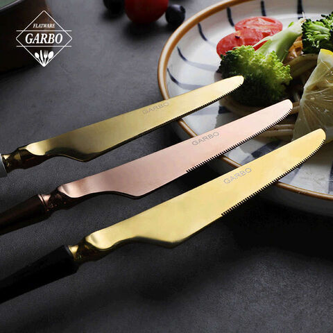 Couteau de dîner de couverts de couverts en acier inoxydable créatif de vente chaude