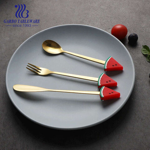 Customized Hot Selling Fruit Tea Fork Flatware  For Kids