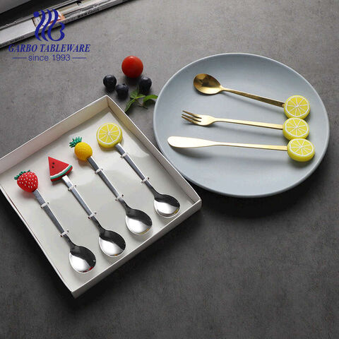 Customized Hot Selling Fruit Tea Fork Flatware  For Kids