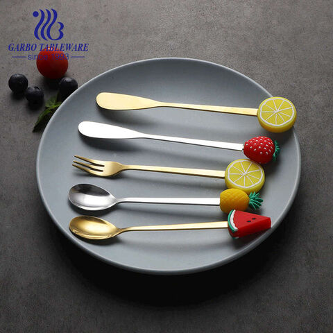 Customized Hot Selling Fruit Tea Fork Flatware  For Kids