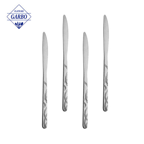 410 Stainless Steel Table Cutlery Hot Selling Middle East Design Dinner Knife