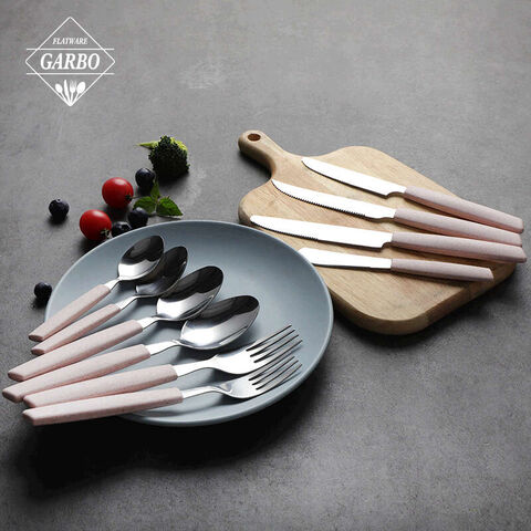 wheat design plstic handle stainless steel dinner spoon hot in south american market