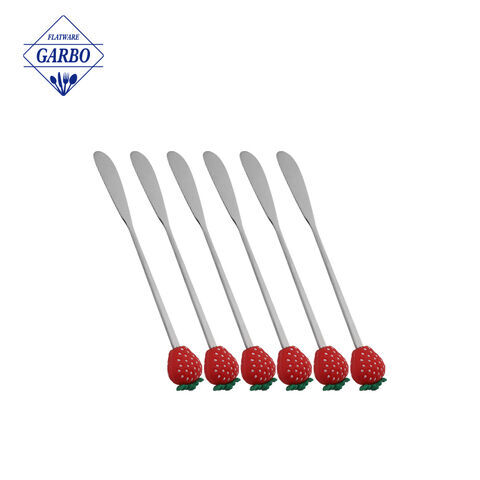 Exquisite Strawberry Fruit Knife Fruit Design Gold Knife