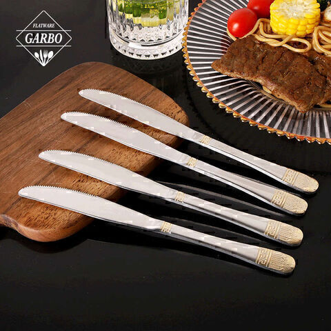 High Quality 210 Stainless Steel Flatware Handle Customized Wholesale Dinner Knife 