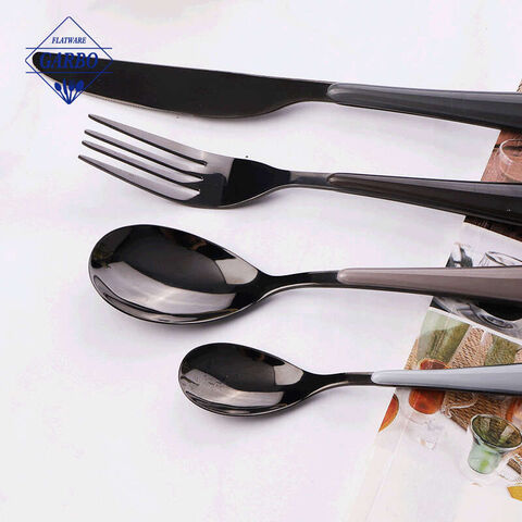 Simple Design 16pcs Electroplating Flatware Wholesale Cutlery Set for Home