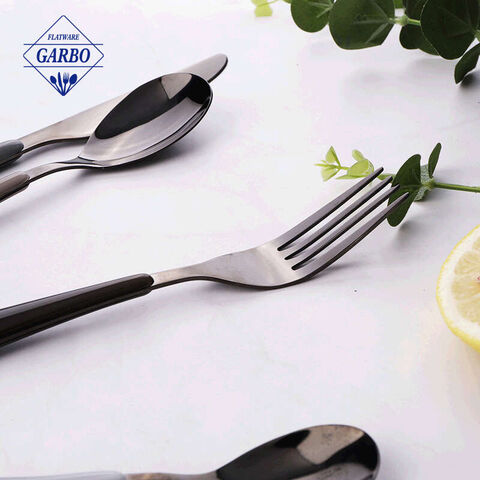 Simple Design 16pcs Electroplating Flatware Wholesale Cutlery Set for Home