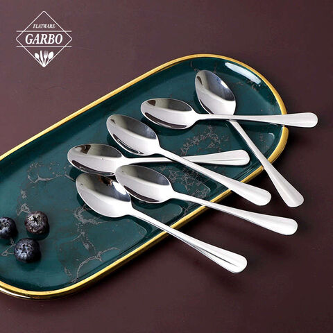 Sliver Dinner Spoon For Kitchen Home Or Restaurant  Square Eadge Mirror Polish