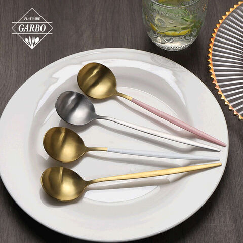 Portugal style stainless steel dinner spoon sikat na ginagamit sa restaurant