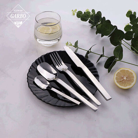 High Quality Premium Mirror Polished Stainless Steel Knife Fork Spoon Cutlery Set 