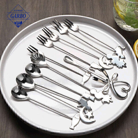 children stainless steel flatware with lovely cartoon handle