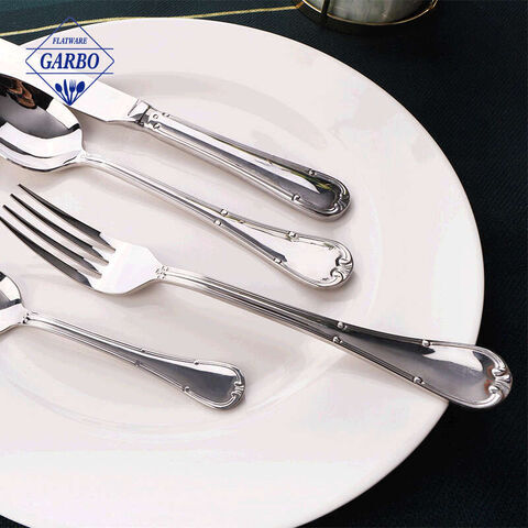 Premium Mirror Polished Knife Fork Spoon Dinner Set High Quality Sliver Cutlery