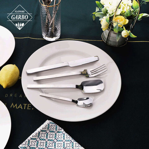 Premium Mirror Polished Knife Fork Spoon Dinner Set High Quality Sliver Cutlery