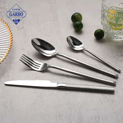 Stock 304(18/10) Stainless Steel Flatware na may Sandblast Handle