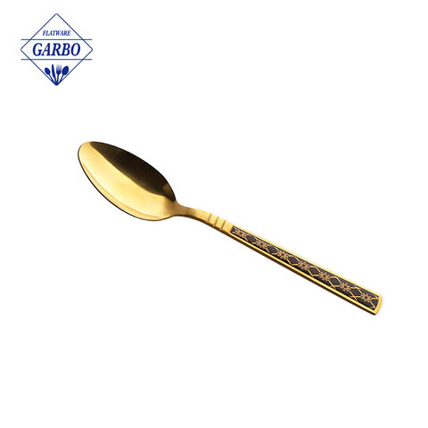Marangyang Electric Plating Gold Stainless Steel Flatware