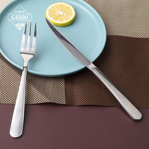 Fourchettes et couteaux à couverts en acier inoxydable de qualité alimentaire