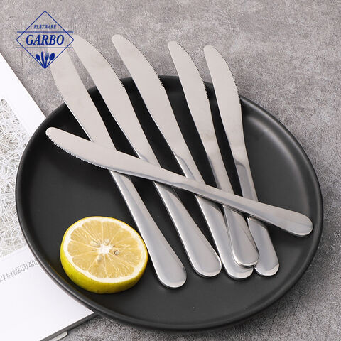 good price 410 stainlee steel sliver dinner knife customized  china supplier