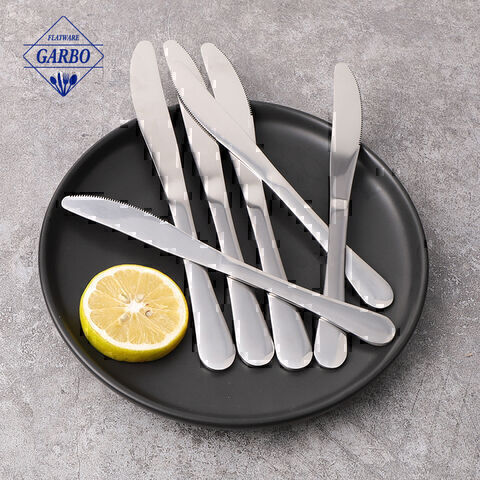 good price 410 stainlee steel sliver dinner knife customized  china supplier