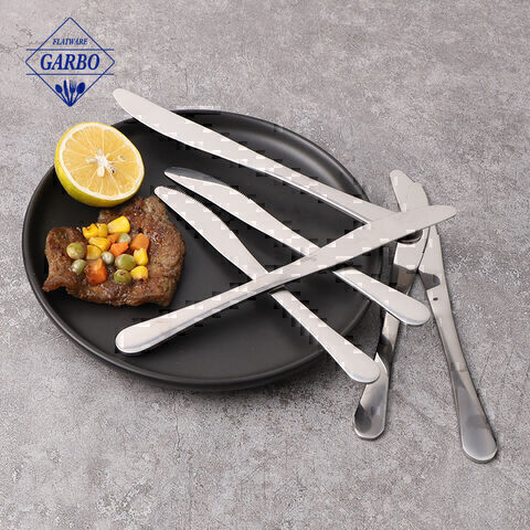 good price 410 stainlee steel sliver dinner knife customized  china supplier