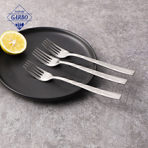 Eco-friendly Cutlery  Fork Stainless Steel Flatware with Silver Handle