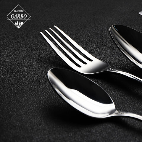 Baroque Style Hot Selling Mirror Polished Stainless Steel Cutlery Flatware Sets