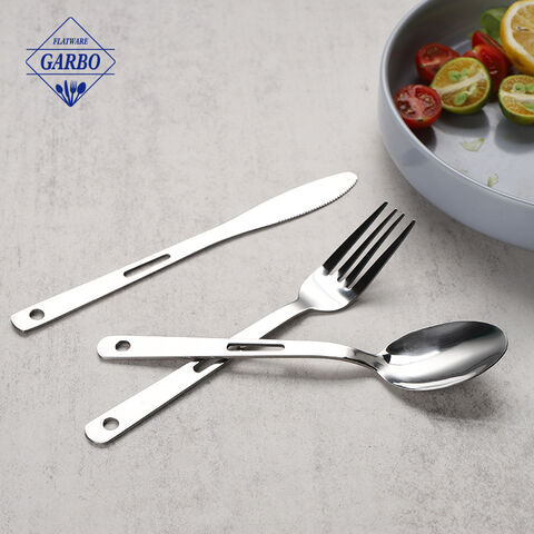 Creative Hollow Design Handle Modern Stainless Steel Flatware Cutlery Sets