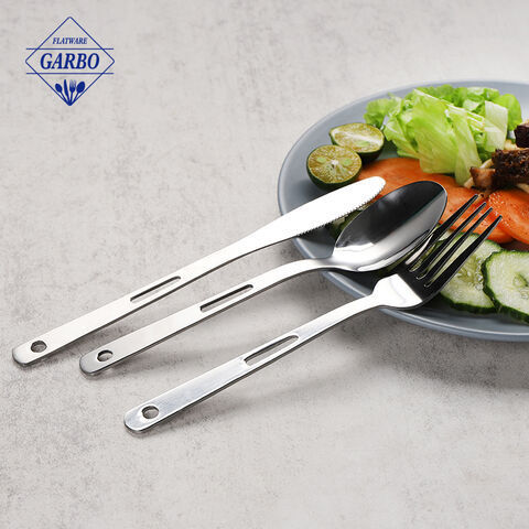 Creative Hollow Design Handle Modernong Stainless Steel Flatware Cutlery Sets