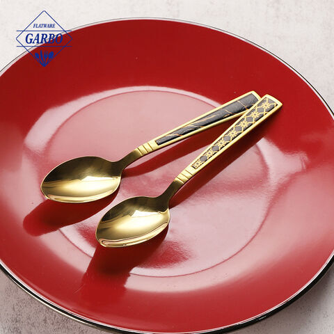 mirror polish 410 stanless steel dessert fruit short tea spoon 