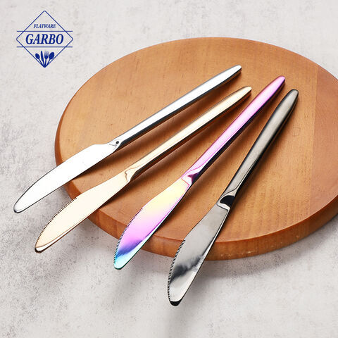 Creative PVD Colored Modern Style Stainless Steel Dinner Knife Steak Knife