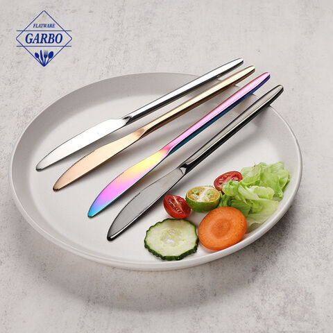 Creative PVD Colored Modern Style Stainless Steel Dinner Knife Steak Knife