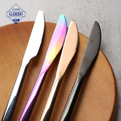 Creative PVD Colored Modern Style Stainless Steel Dinner Knife Steak Knife