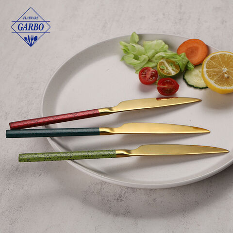 colored dinner fork with beauty ddesigns handle for home