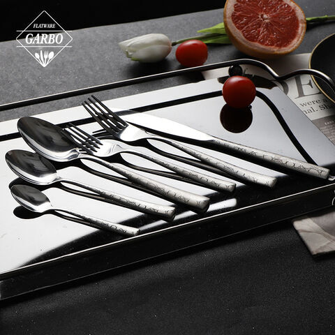 Full flatware silverware set knife fork spoon cutlery set 