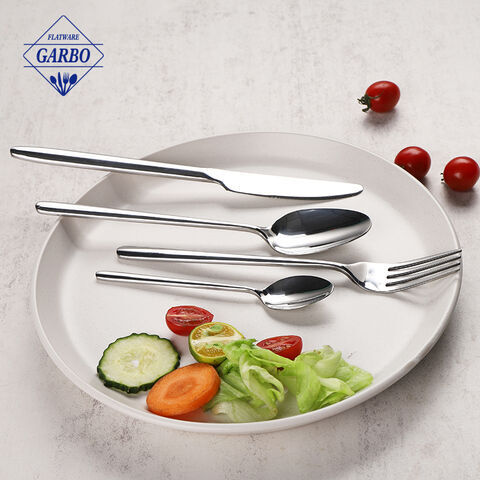 Regular Daily Used Silverware Stainless Steel Flatware Cutlery Set with Minimalist Design