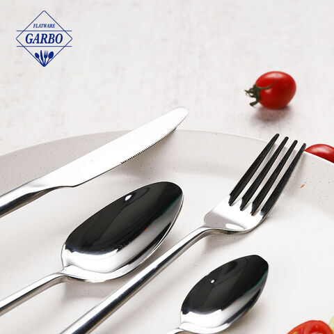 Regular Daily Used Silverware Stainless Steel Flatware Cutlery Set with Minimalist Design